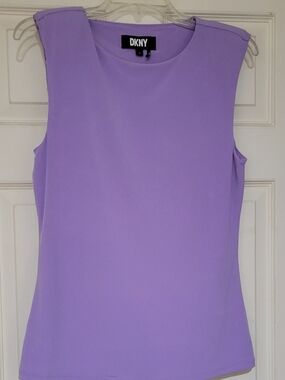 DKNY Lavender Sleeveless Tank Top